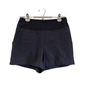 Patagonia Gray Flat Front Chino Athleisure Outdoor Shorts Womens Size Small